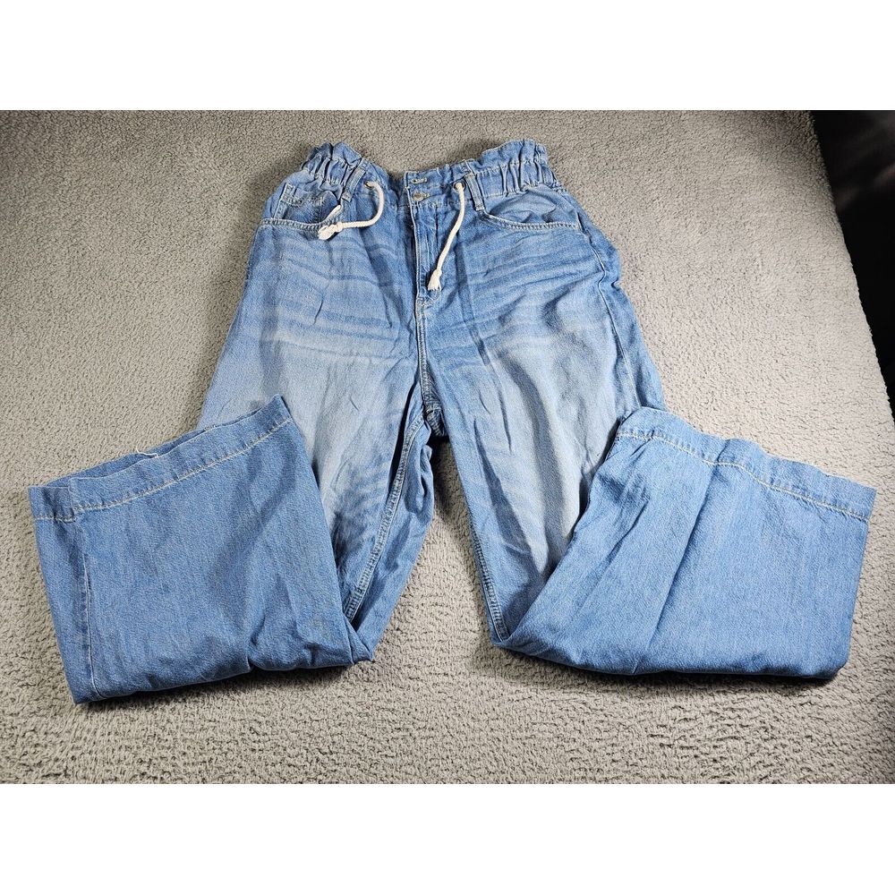 Pilcro Anthropologie Cottage Jeans Size 31 Drawstring Waist Cargo Y2K